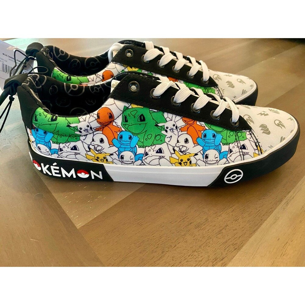 Ground Up Pokemon Mens Low Top Sneaker - Multiple Sizes